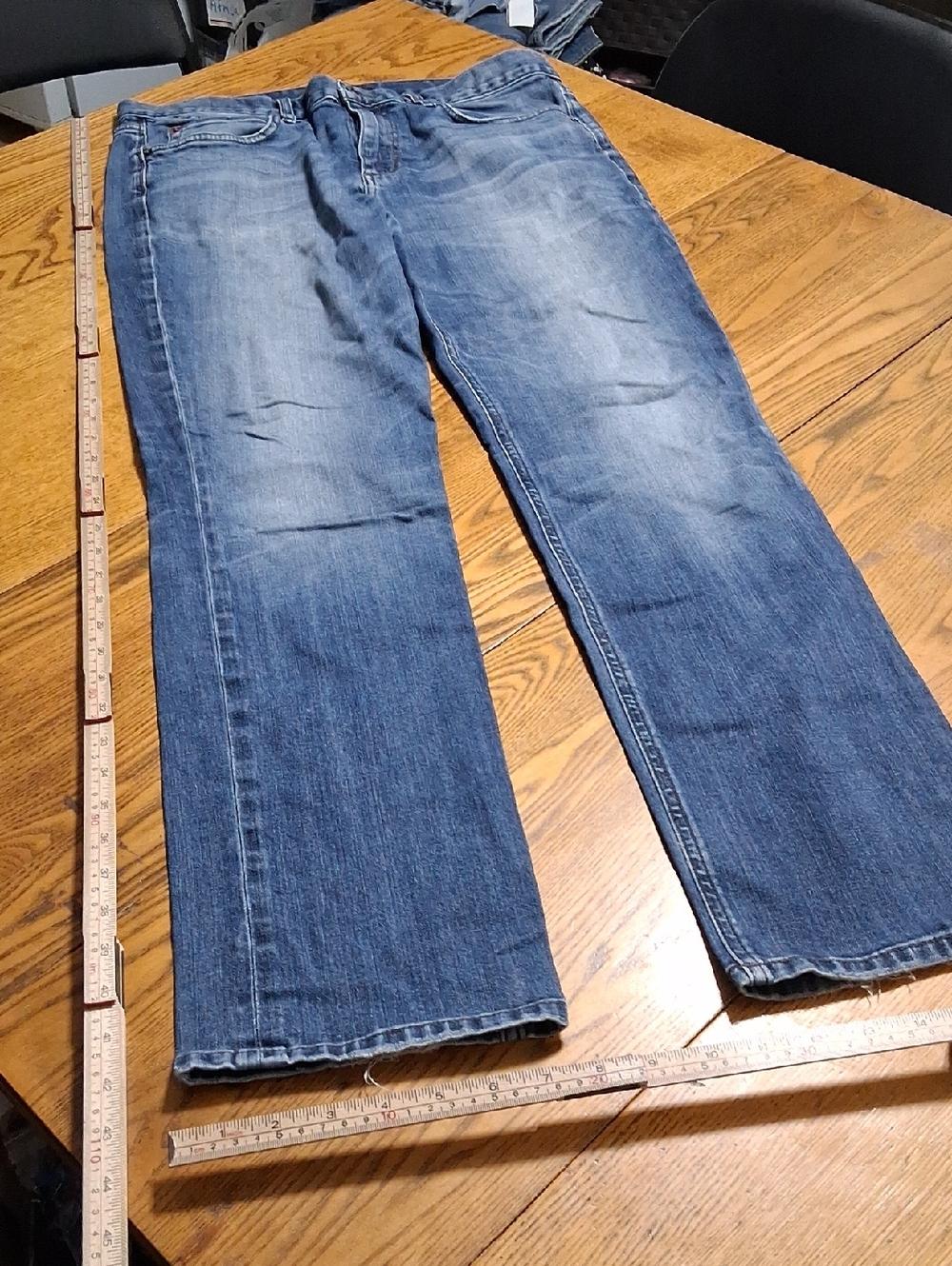 JOE'S JEANS Mens 33 BLUE Slim Leg Opening STRAIGHT FIT Pants Preowned SAVILE ROW